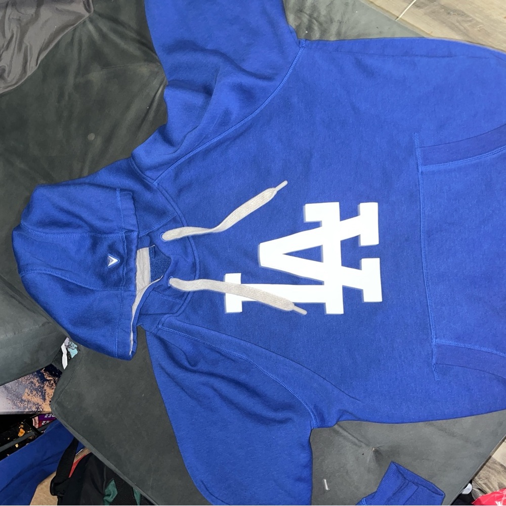 Antigua Royal Blue Hoodie with White Logo